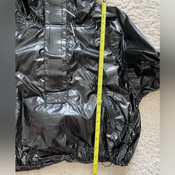 NWOT Free People Dew Drop Rain Jacket shiny black size XS - Picture 12 of 12